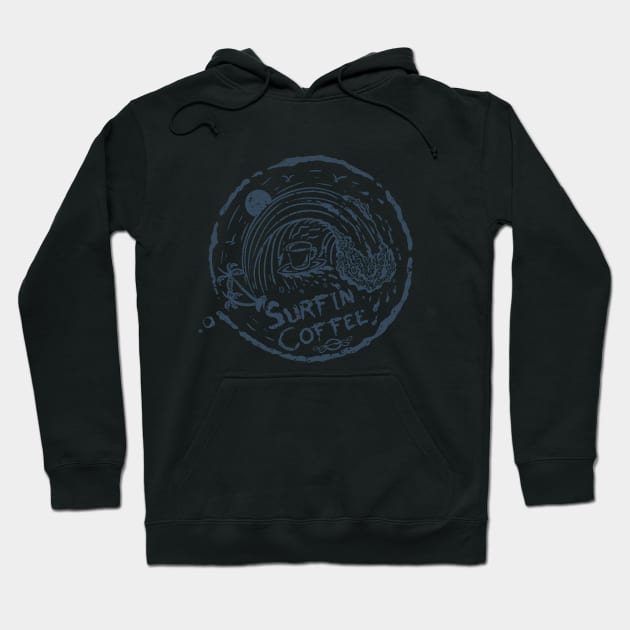 surfin coffee Hoodie by ogdsg